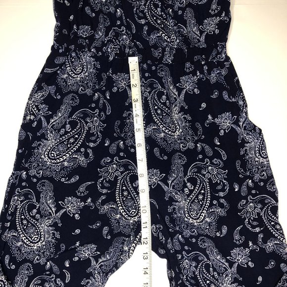 Love Tree Beachy Cottagecore Paisley Boho Hippie Jogger Jumpsuit Festival - Picture 12 of 13